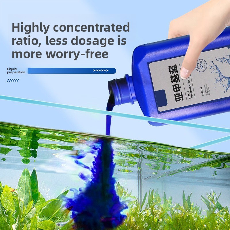 Aquarium Liquid Carbon - 200ml/500ml Methylene Blue Concentrate for Aquarium
