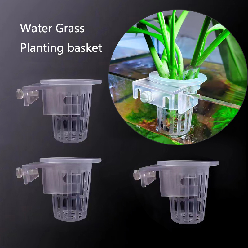 Plant Aquarium Pot - Aquarium Planting Basket Hydroponic Support Hangable
