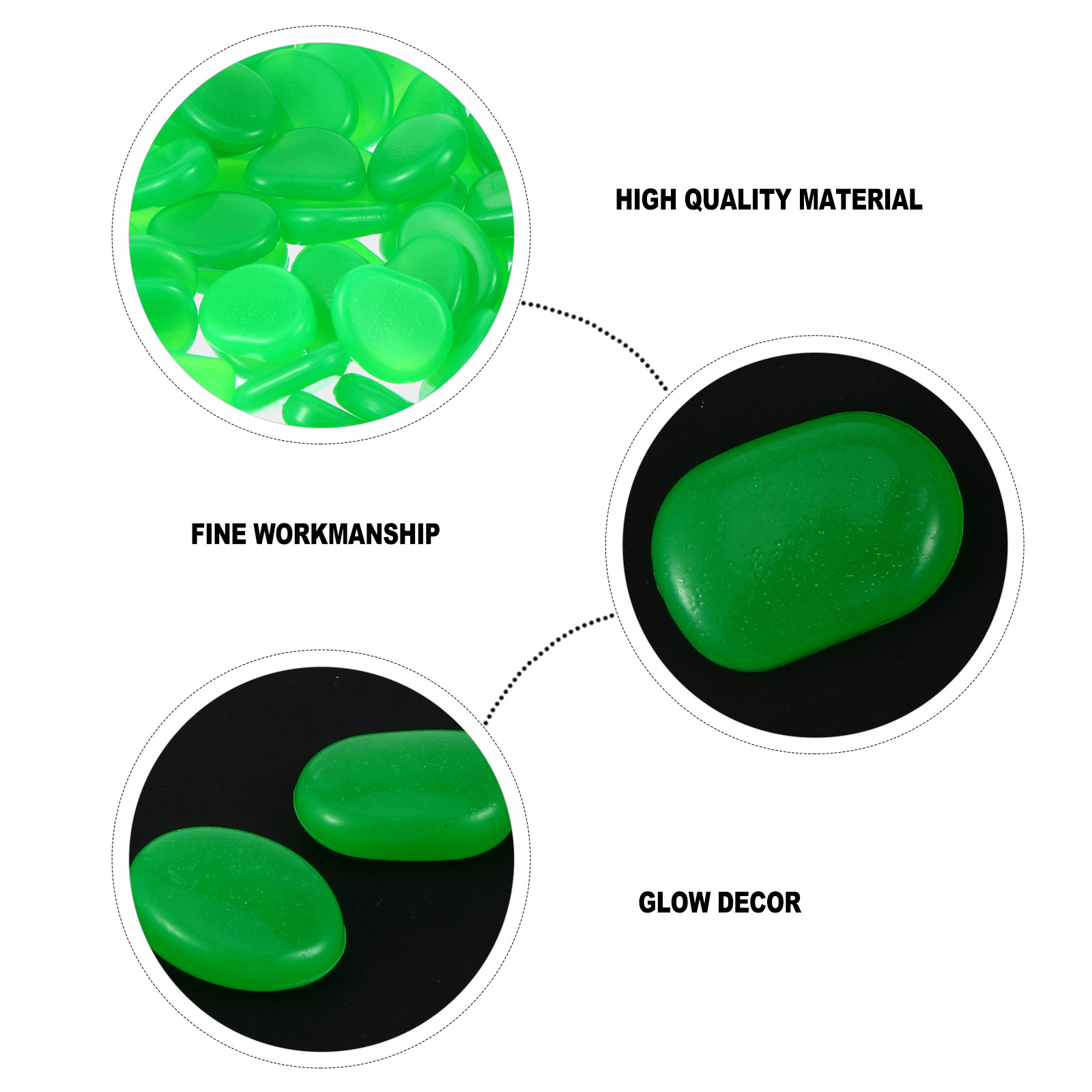 100Pcs Luminous Garden Pebbles - огляд і ціна Planted Tank