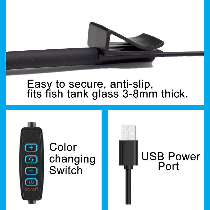 USB Aquarium LED Lamp Fish Tan - огляд і ціна Aquarium Plant Light
