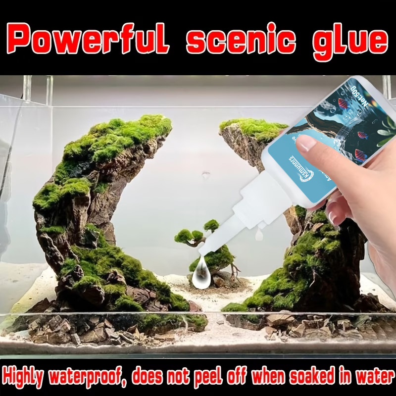 Aquarium Landscape Glue, Quick - огляд і ціна Aquarium Plant Substrate