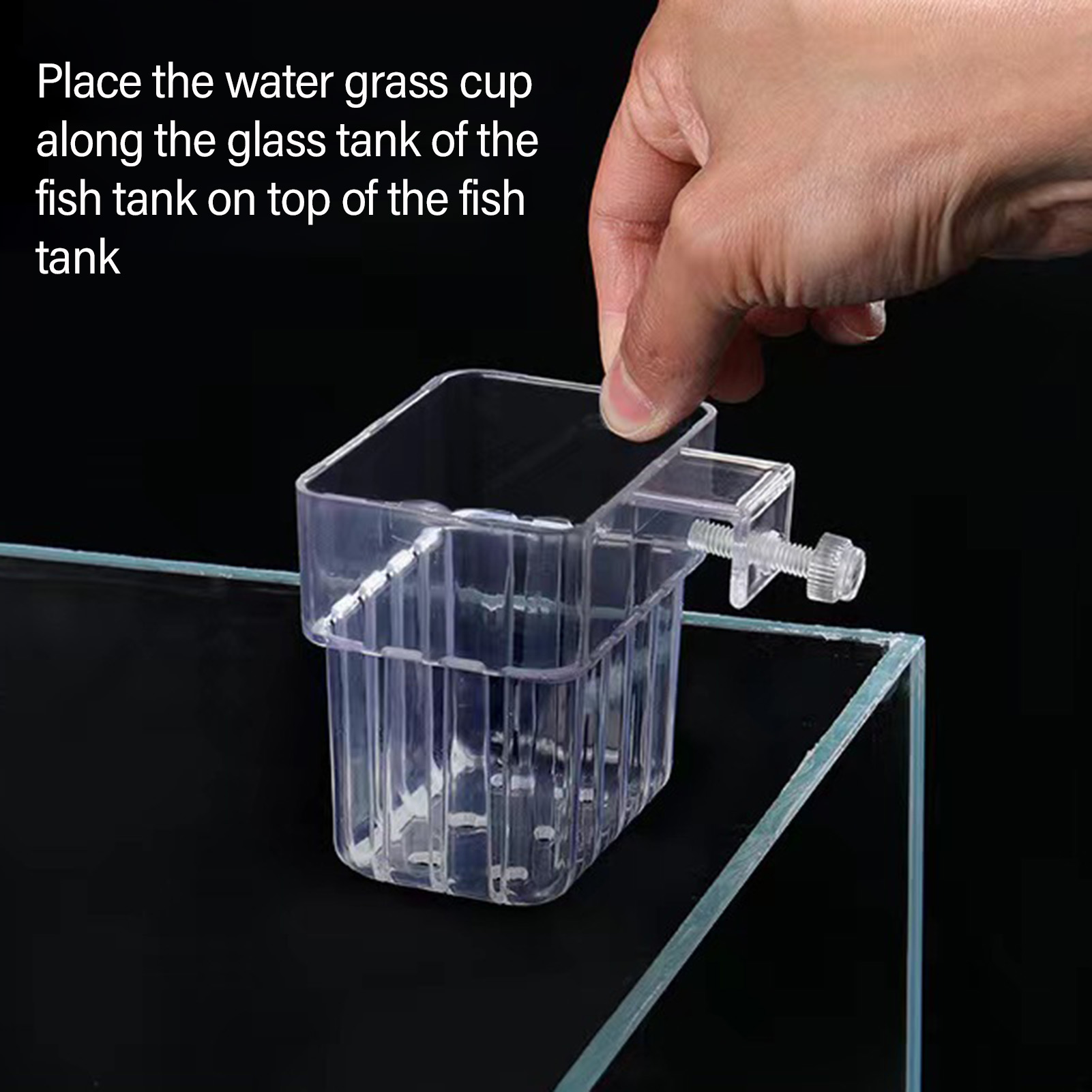 Clear Acrylic Plant Holder Hyd - огляд і ціна Aquarium Plant Holder