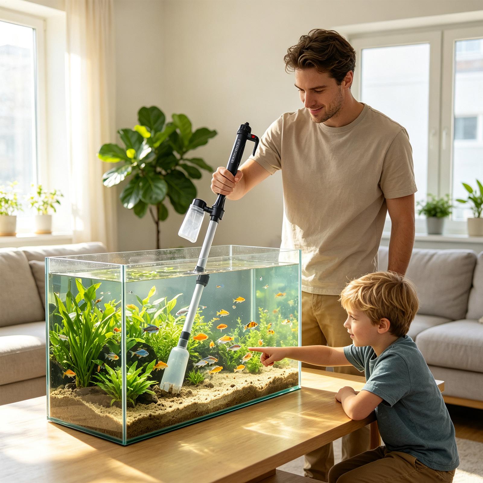 Aquarium Vacuum Gravel Cleaner - огляд і ціна Planted Aquarium Cleaning