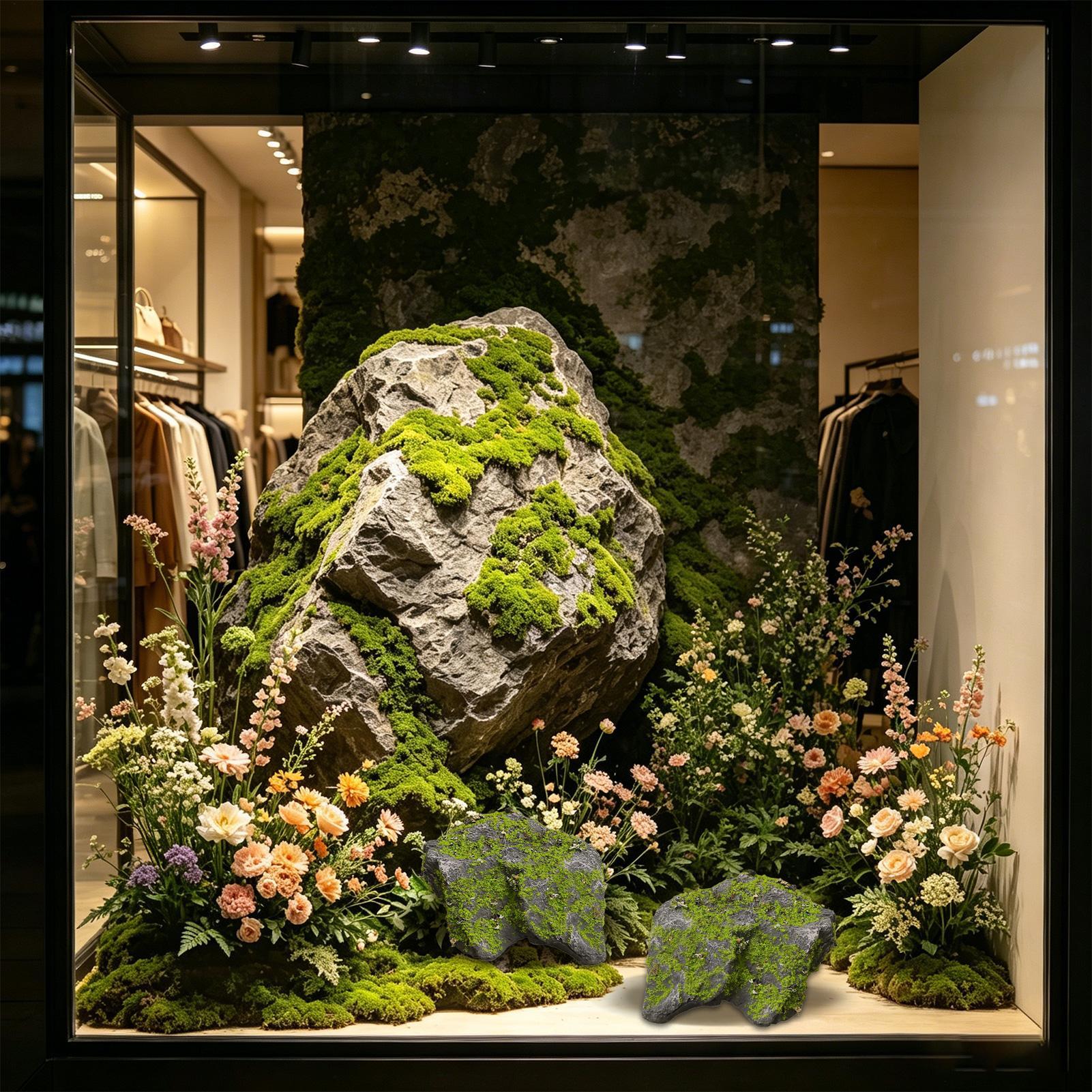 Faux Rock Realistic Moss Stone - огляд і ціна Aquarium Moss