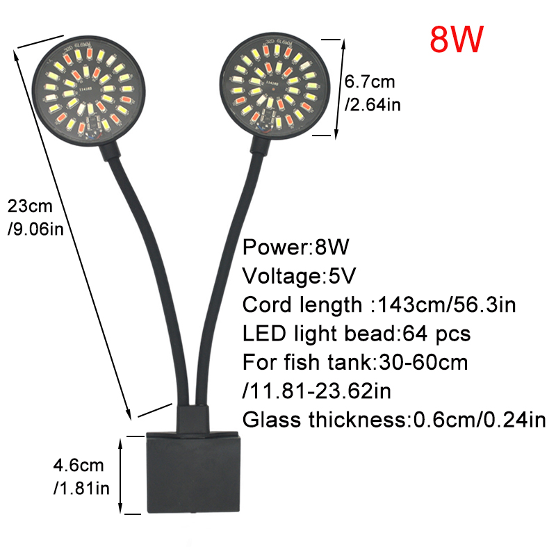 USB Aquarium LED Light Fish Ta - огляд і ціна Aquarium Plant Light
