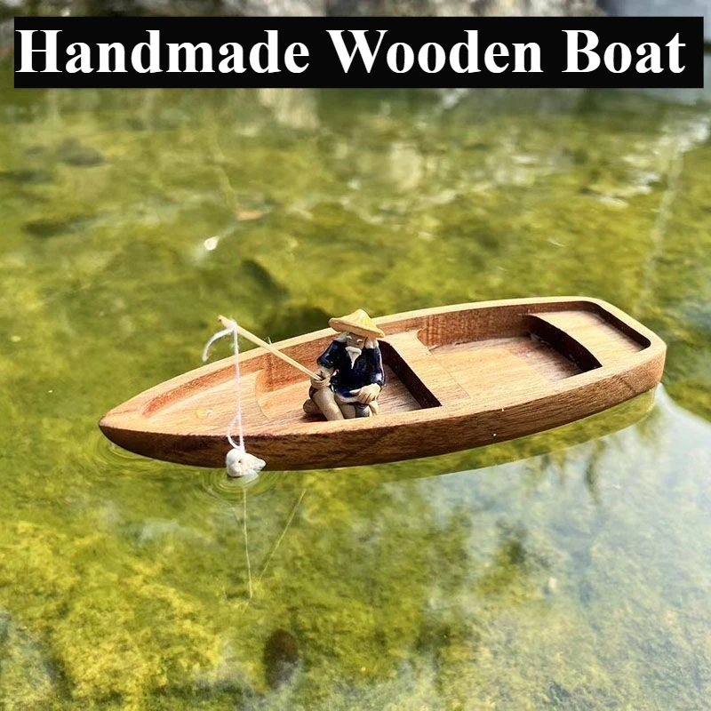 Handmade Wooden Boat Mini Floa - огляд і ціна Aquarium Driftwood