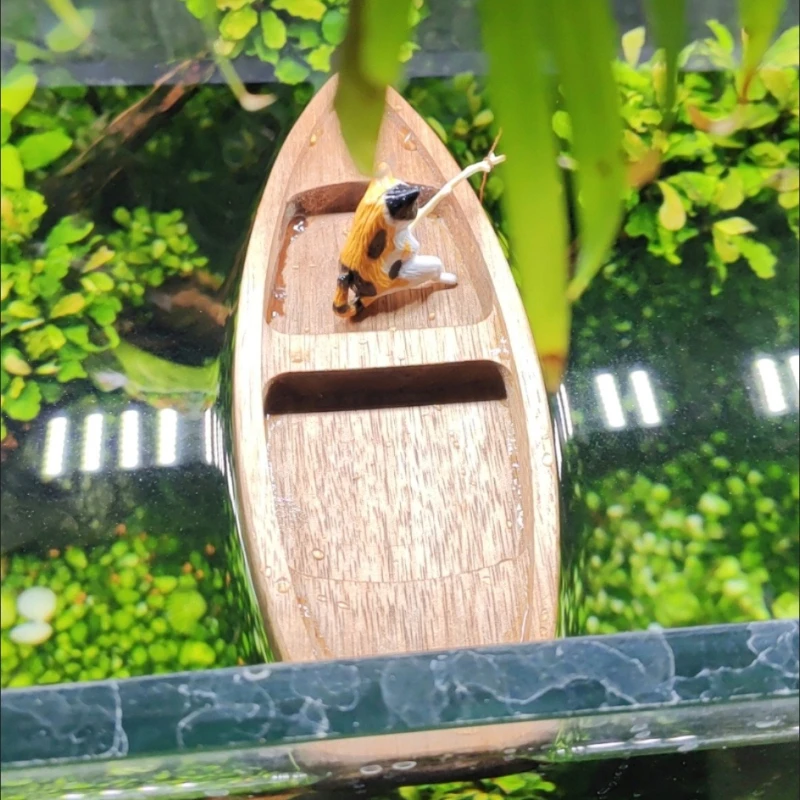 Handmade Wooden Boat Mini Floa - огляд і ціна Aquarium Driftwood