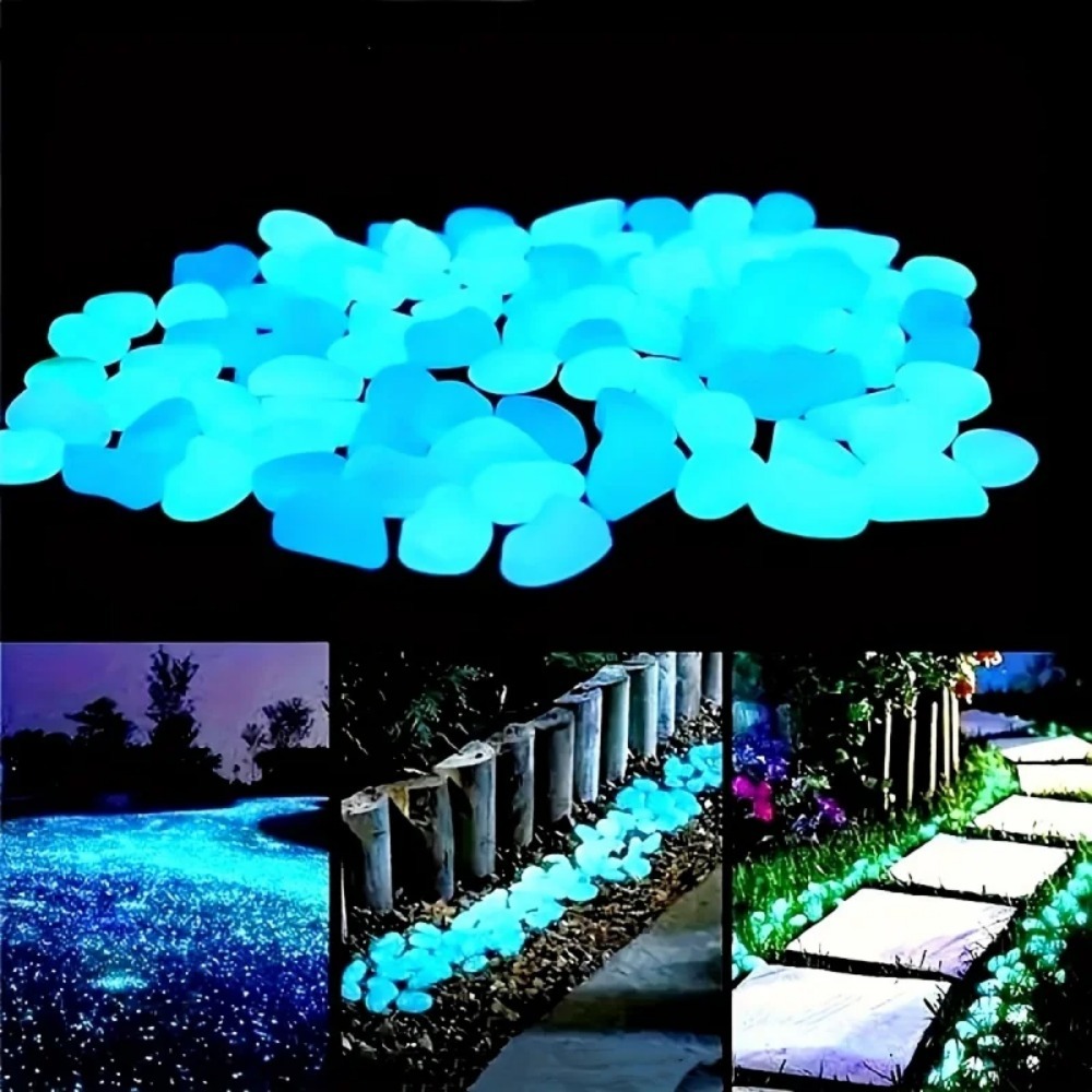 100pcs Glow In The Dark Pebble - огляд і ціна Plant Aquarium Pot