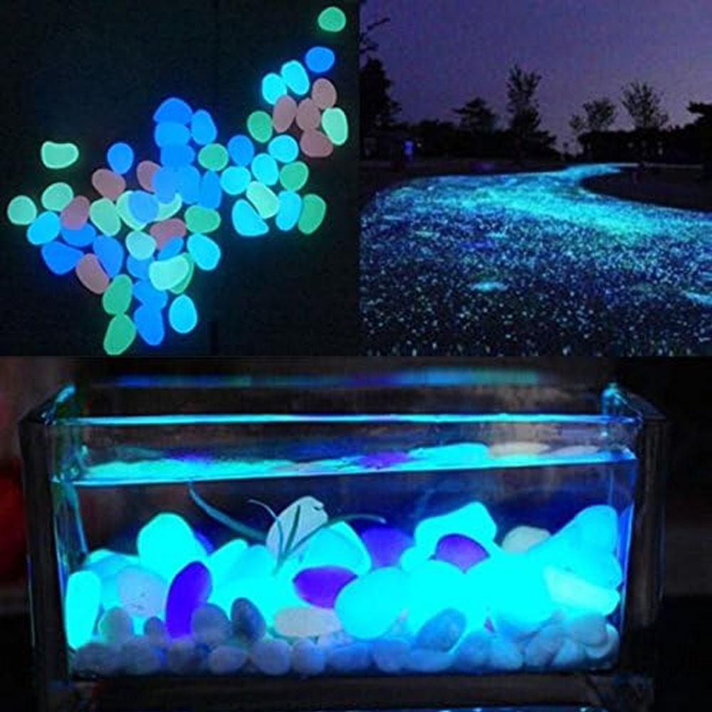 Fish Tank Rocks Glow Blue Pebb - огляд і ціна Aquarium Moss