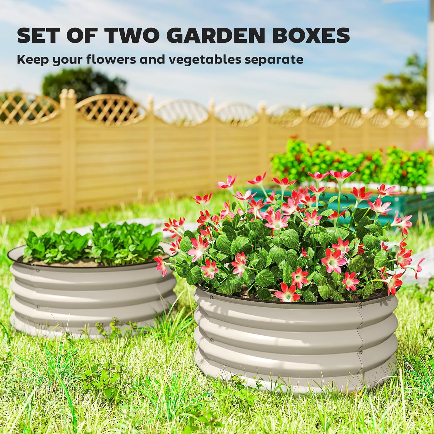 Galvanized Raised Garden Bed S - огляд і ціна Planted Tank