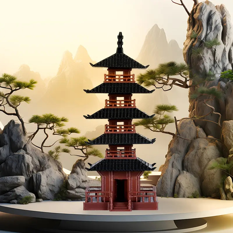 Mini Pagoda Statue Ancient Bui - огляд і ціна Aquarium Moss