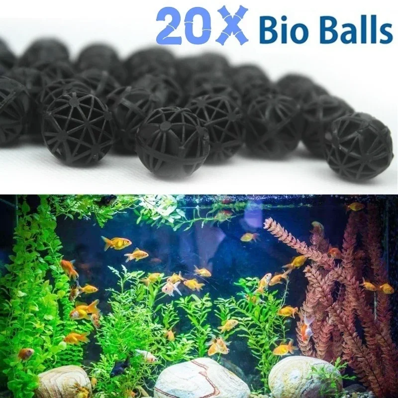 20Pcs 16mm Aquarium Bio Balls  - огляд і ціна Aquarium Planted Tank Filter