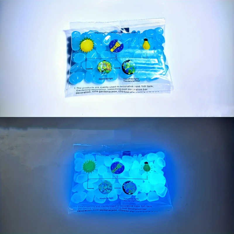 100pcs Resin Luminous Stones G - огляд і ціна Plant Aquarium Pot