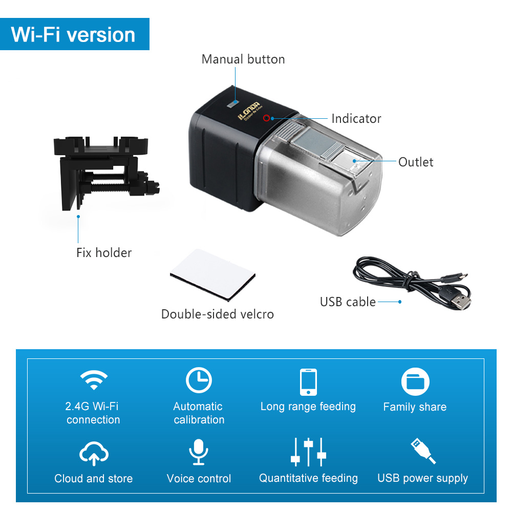 WiFi Fish Feeder Automatic Fis - огляд і ціна Aquarium Fertilizer
