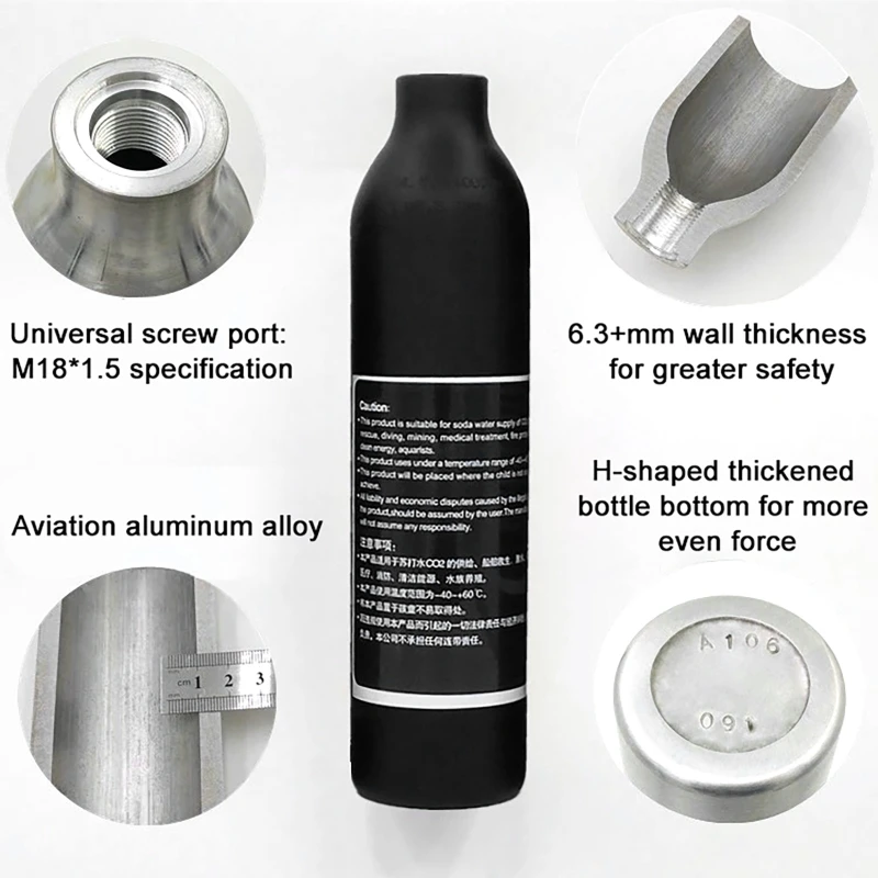 High Pressure Bottle Thread M1 - огляд і ціна Aquarium Liquid Carbon