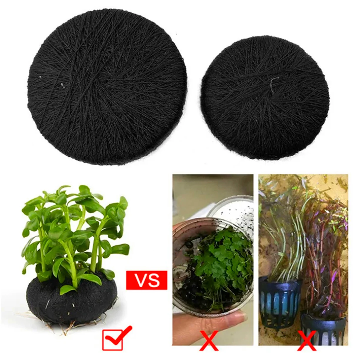 5Pcs Black Fish Tank Water Gra - огляд і ціна Aquarium Plant Substrate