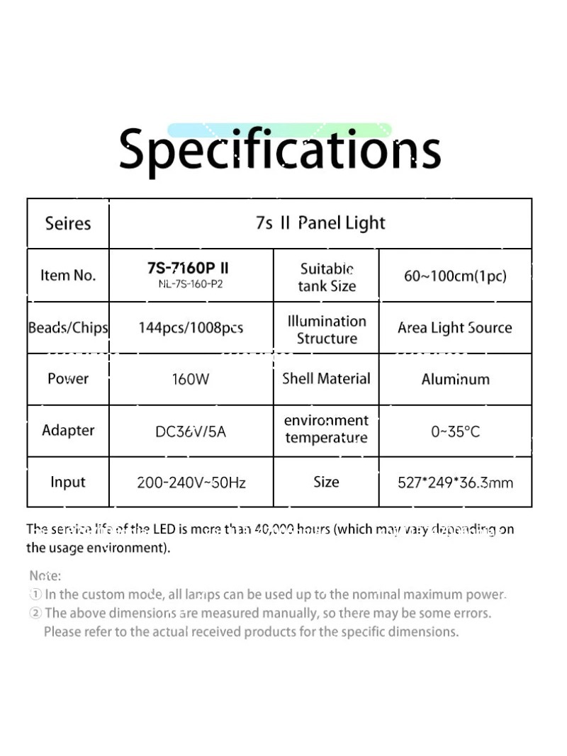 Aquarium LED Light 160W RGB Fu - огляд і ціна Planted Tank