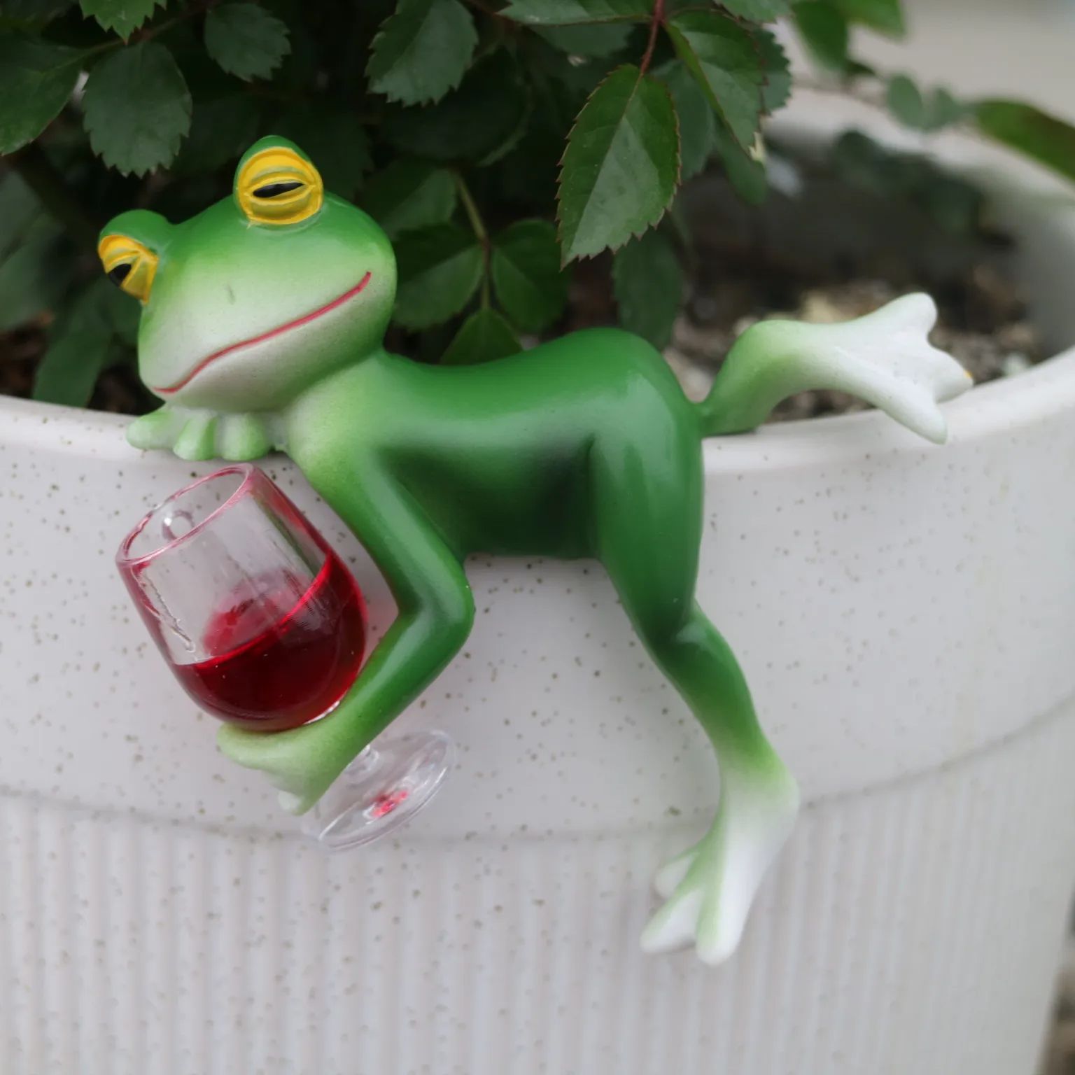 A delightful green frog and wi - огляд і ціна Plant Aquarium Pot